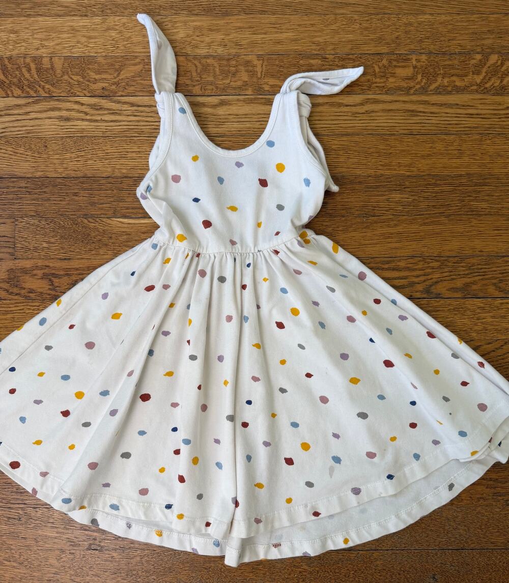 Alice + Ames Girls' Dotted Twirl Dress Size 4